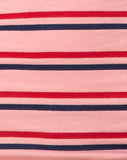 Kimmy Skirt in 70's Stripe Pink Horizontal