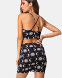 Folly Crop Top in Moonlight Black