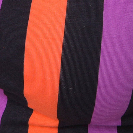 Kini Crop Top in Purple and Orange Stripe