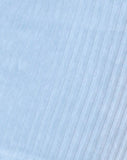 Kimmy Mini Skirt in Fluffy Knit Baby Blue