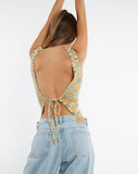 Image of MOTEL X JACQUIE Kinda Crop Top in Mix Space Dye Multi Colour