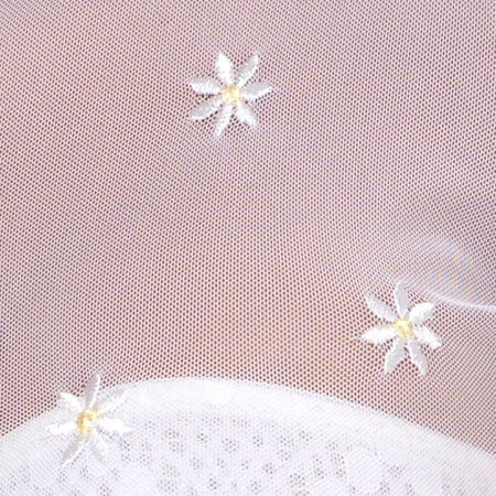 Tince Top in White Daisy Embro White