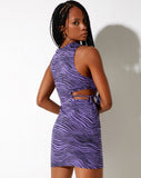 Image of Kinsey Bodycon Dress in Desert Terrain Purple