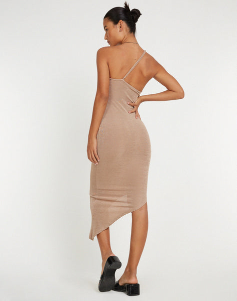 image of Kiyomi Midi Dress in Mocha