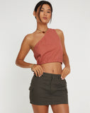 image of Klavia Crop Top in Cedar Wood