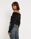 image of Koriya Bardot Top in Black