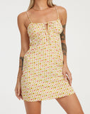 image of Kumala Slip Dress in Daisy Chain Cream