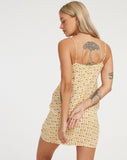 image of Kumala Slip Dress in Daisy Chain Cream