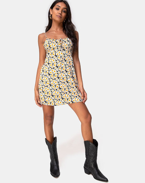 Kumala Slip Dress in Delightful Daisy