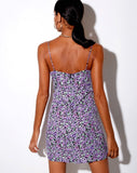 Mala Slip Dress in Lilac Blossom