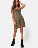 Image of Kumala Slip Dress in Satin Rose Silver Grey