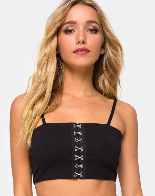 Kyga Crop Top in Black