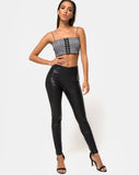 Kyga Crop Top in Charles Check