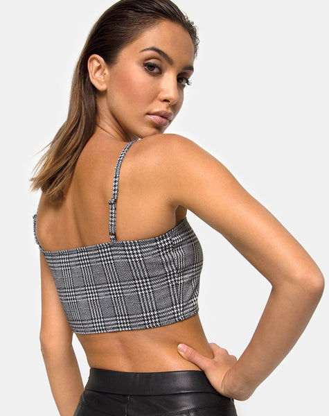 Kyga Crop Top in Charles Check