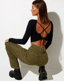 Image of Lali Crop Top in Black