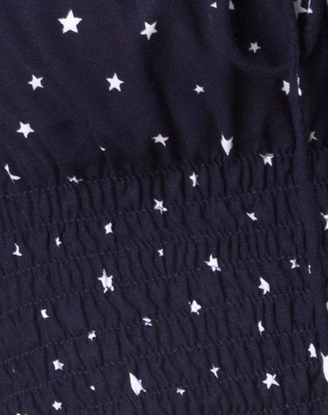 Lancer Crop Top in Stars Struck Navy