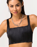 Landos Crop Top in Black