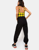 Lantas Bodice in Winter Plaid Yellow