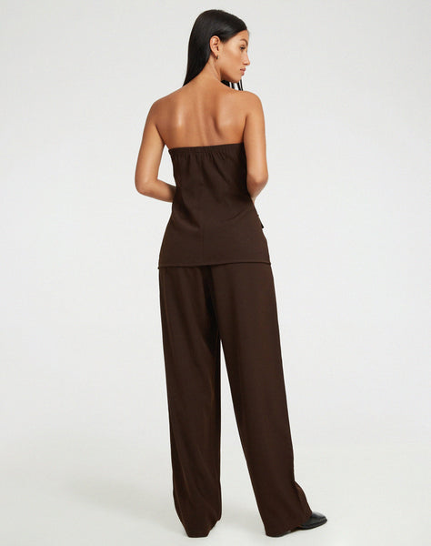 image of Lavan Corset Top in Tailoring Cappuccino