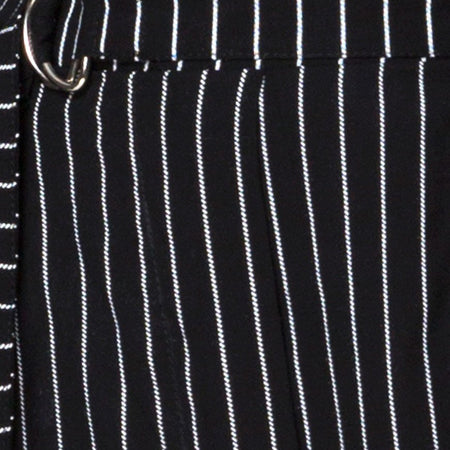 Majustie Trouser in Pinstripe Black