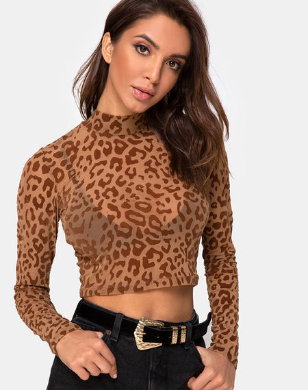 Moqui Top Mini Tiger Mesh with Violet Lace