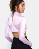 Laretta Crop Top in Lilac