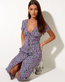 Image of Larin Midi Dress in Lilac Blossom