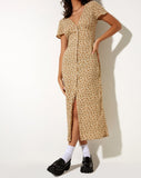 Image of Larin Midi Dress in Washed Ditsy