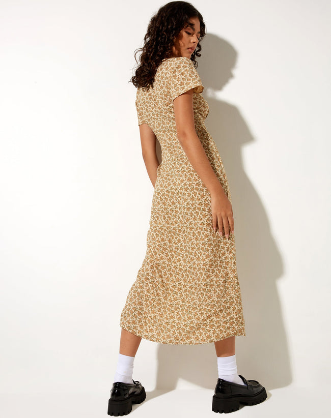 Image of Larin Midi Dress in Washed Ditsy