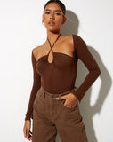 Image of Lasira Bodice in Lycra Cocoa