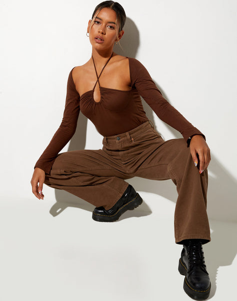 Image of Lasira Bodice in Lycra Cocoa