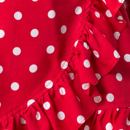 Lasky Dress in Medium Polka Red and White