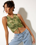 Image of Lasa Vest Top in Blurred Floral