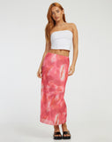 image of Lassie Maxi Skirt in Abstract Blurred Pink