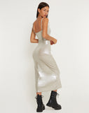 image of Urban X Motel Lativa Midi Dress in Silver