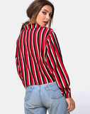 Lauv Shirt in Sunset Stripe Vertical