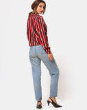 Lauv Shirt in Sunset Stripe Vertical