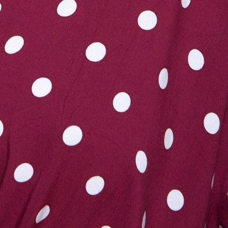 Lauv Shirt in Medium Polka Wine