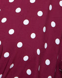 Lauv Shirt in Medium Polka Wine