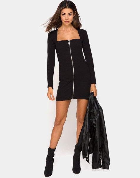 Leah Mini Dress in Black