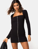 Leah Mini Dress in Black