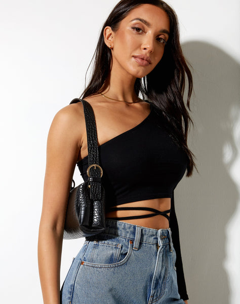 Image of Leila Shoulder Bag in Black