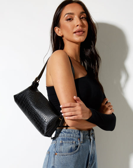 Dolton Shoulder Bag in Black