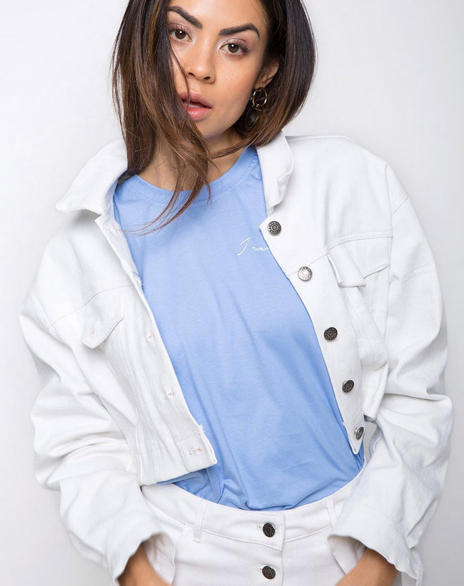 Rfd Denim Jacket in Denim White