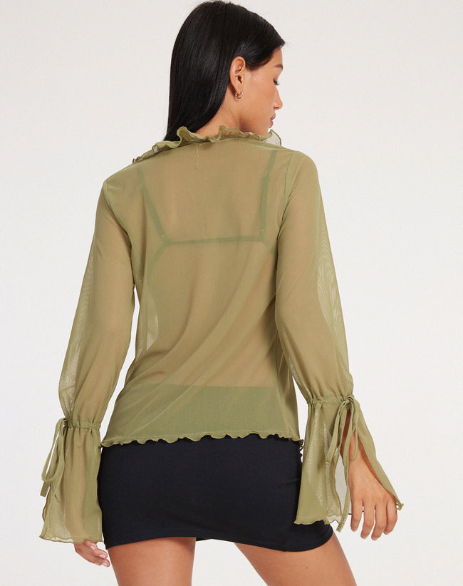 image of Leonita Cardi in Mesh Olive