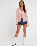 image of Leony Cardi in Butterfly Pink Flock