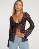 IMAGE OF Leony Cardi in Femme Floral Black and Gold