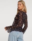 IMAGE OF Leony Cardi in Femme Floral Black and Gold