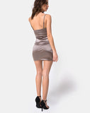 Lesty Bodycon Dress in Warm Steel