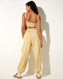 Image of Letha Crop Top in Rib Custard